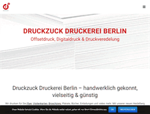 Tablet Screenshot of druckzuck.de